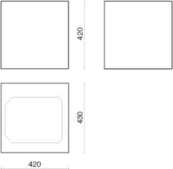 Вытяжки Falmec RUBIK ISOLA 43 (450) ECP, Белое стекло, фото 2