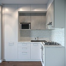 Угловая кухня "Престиж" со встроенным холодильником, фото 7